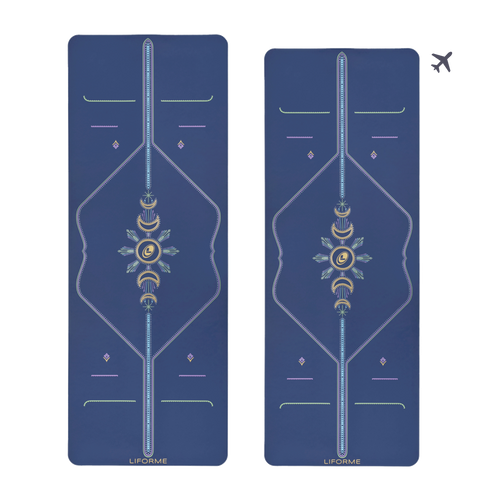 Liforme Cosmic Moon Yogamatte & Reisematte Bündel